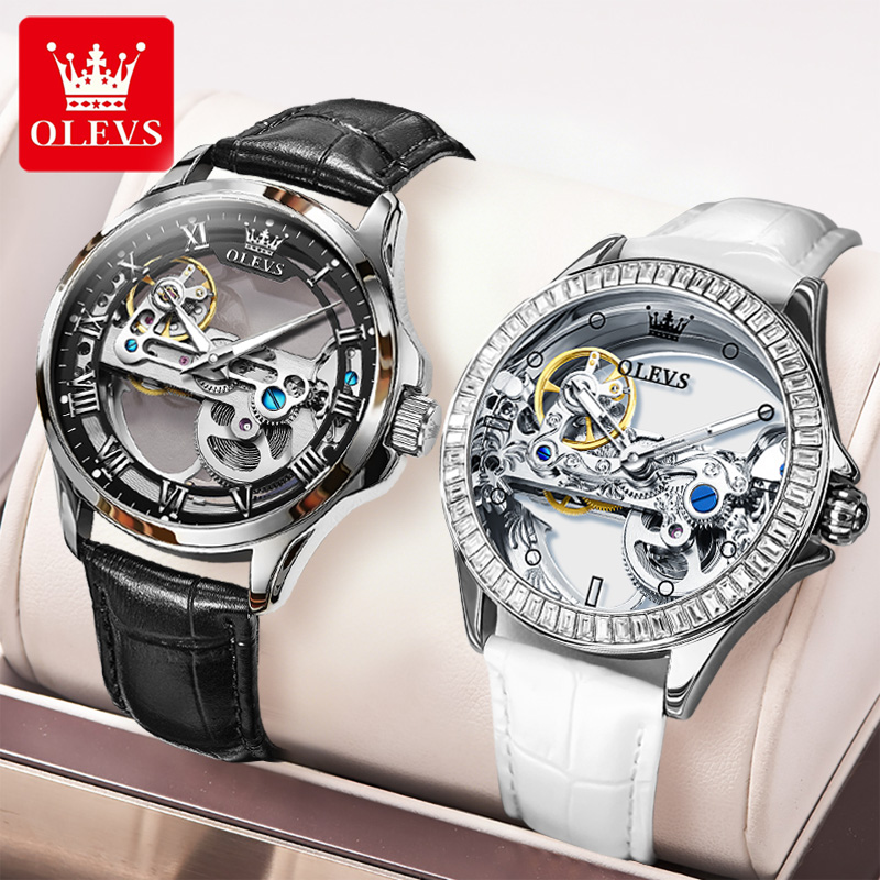 Push Button Tactile - OLEVS Couple Watches Original Fully Transparent