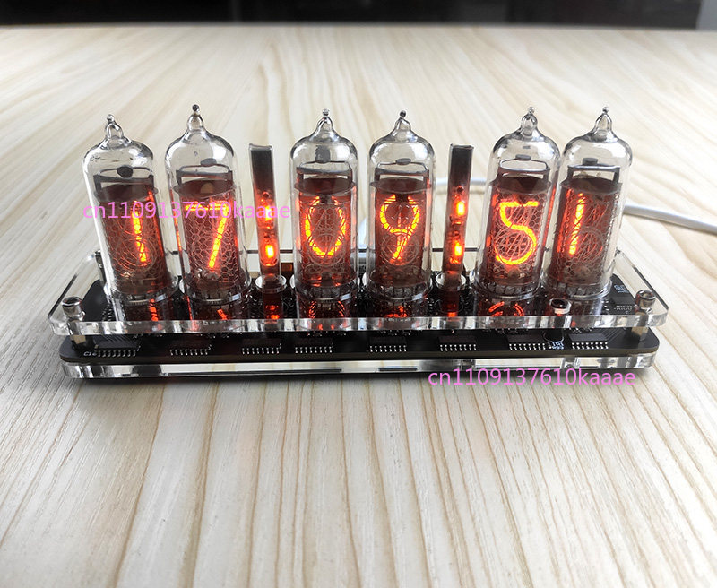 Diy Electronics Desk - 6-Digit IN-14 Nixie Tube Clock Retro