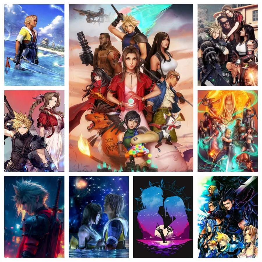 Diy Elektronik - Final Fantasy Game Cartoon Design Oil