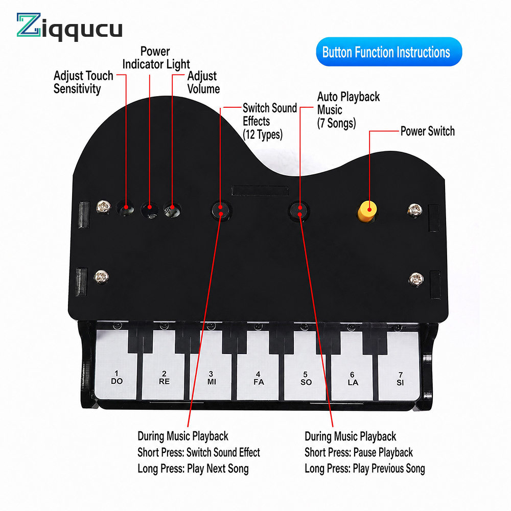 Diy Guitar Electronics Kit - DIY Electronic Piano Kit Soldering Practice