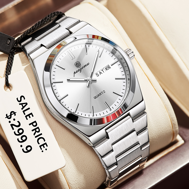 Push Button Tactile - PAAZOMU Fashion Luxury Man Wristwatch Luminous