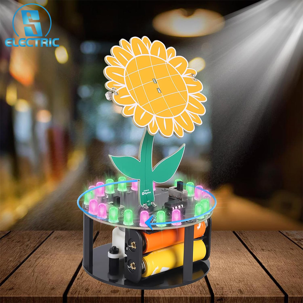 Diy Electronics Gift Ideas - Light Chasing Sunflower Soldering Kit DIY