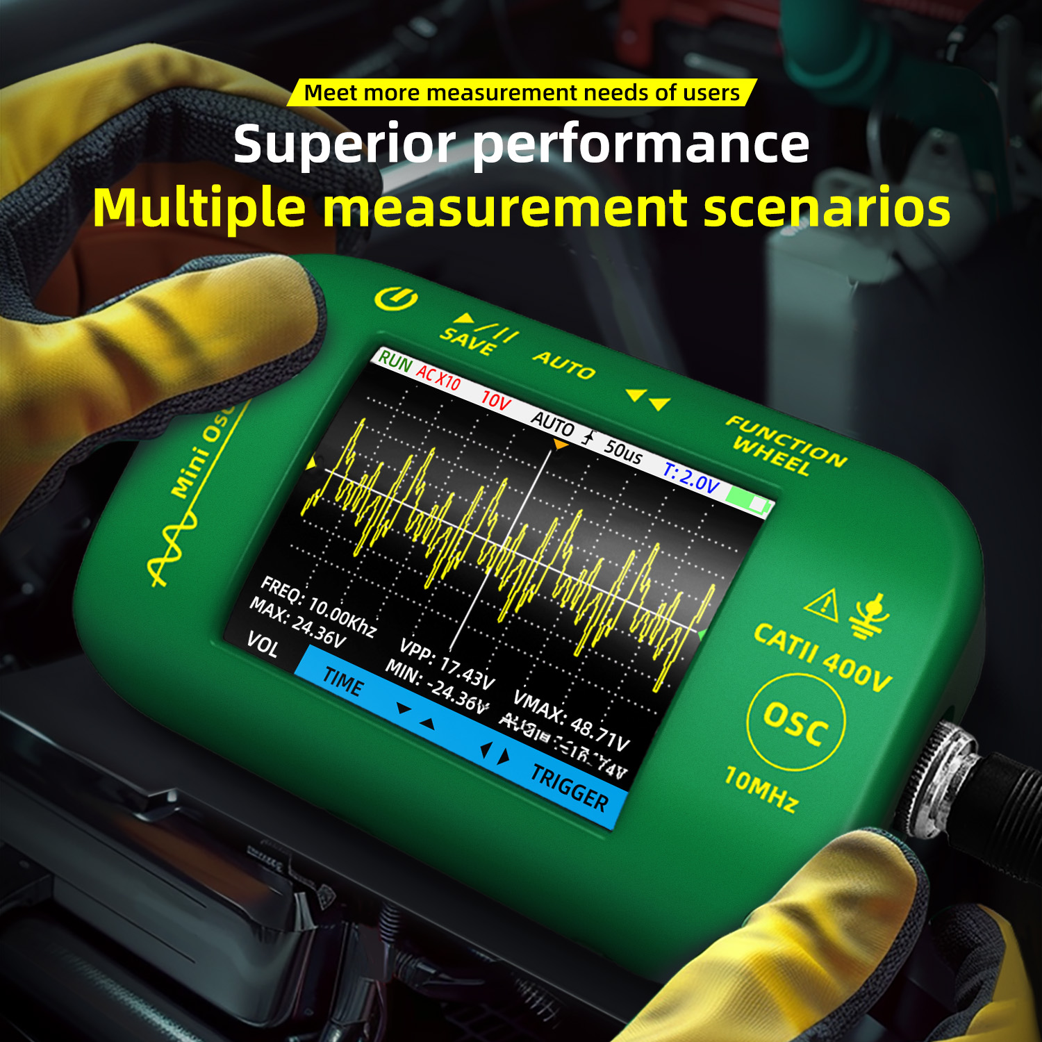 Oscilloscope Dso Mini - BSIDE Portable Oscilloscope 10MHz 48MSa/s 2IN1