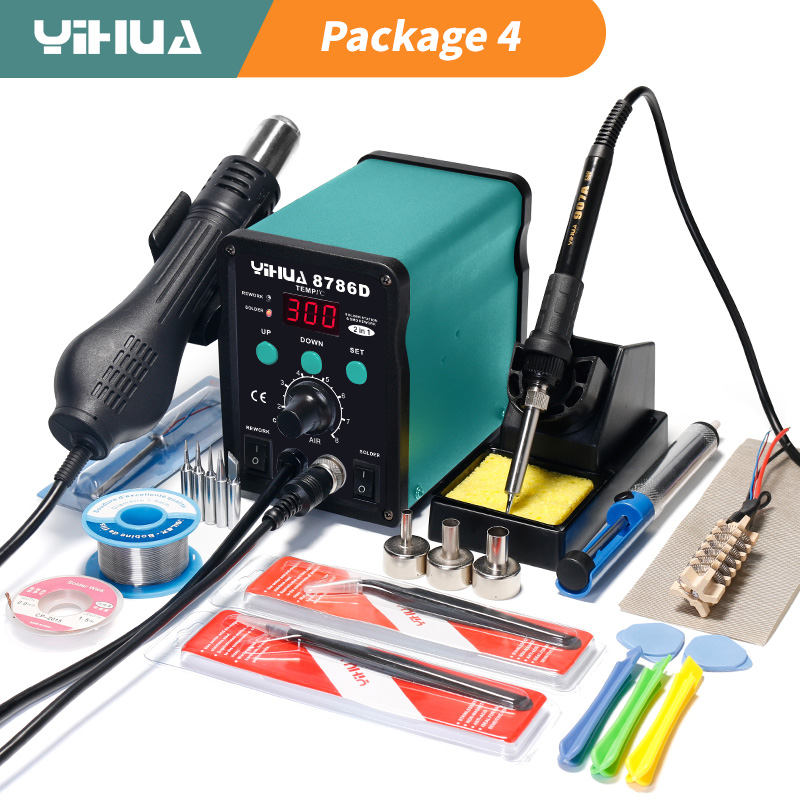 Hot Air Rework Station - YIHUA 8786D Soldering Iron Hot Air