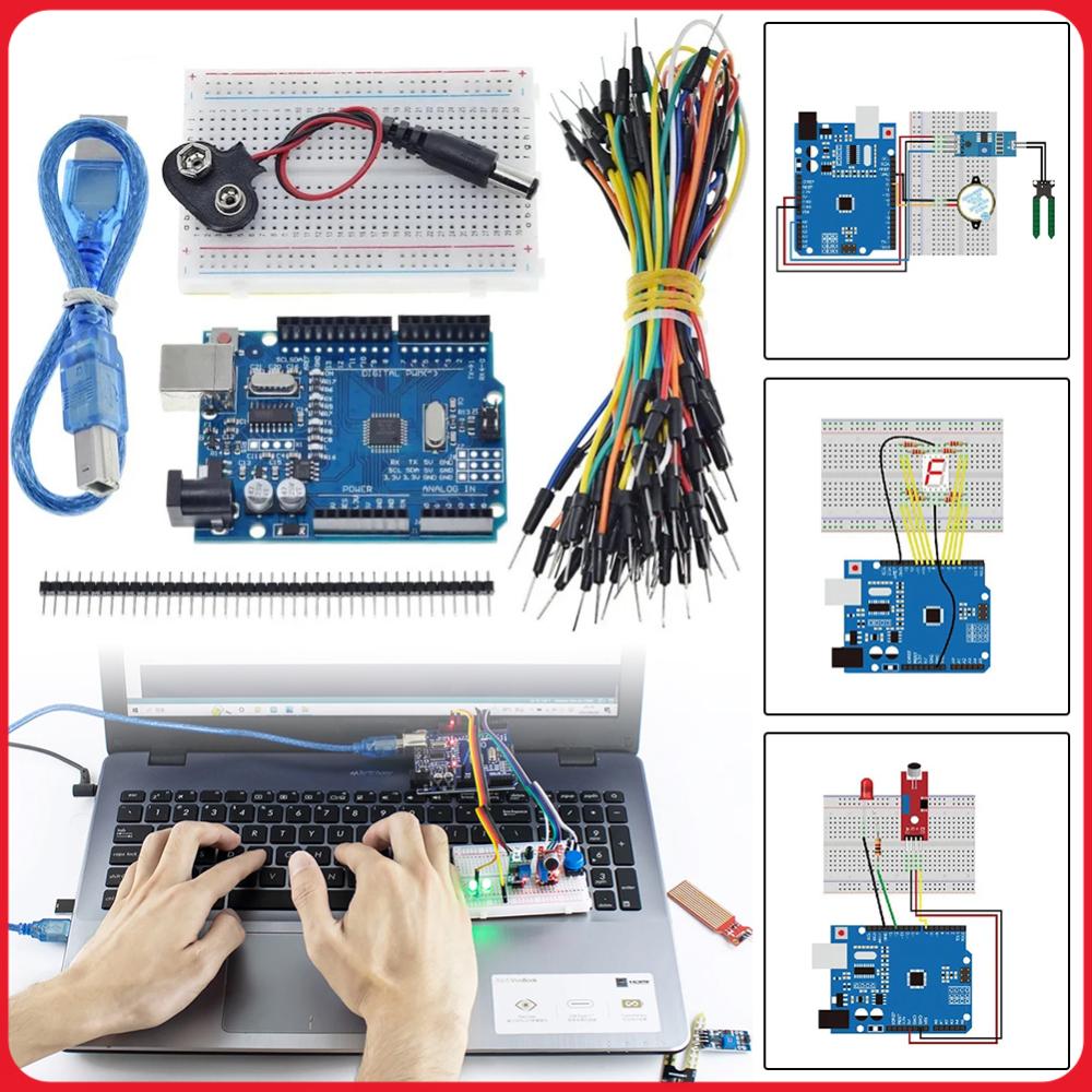 Diy Electronics Basics - Basic Starter Kit with Breadboard Sensor