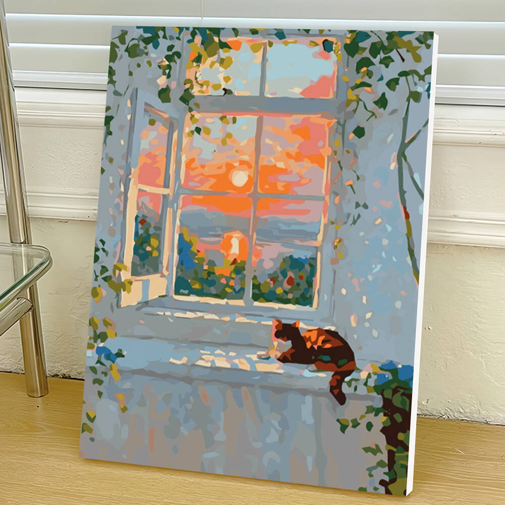 Diy Elektronik - Digital Oil Painting Landscape Window DIY