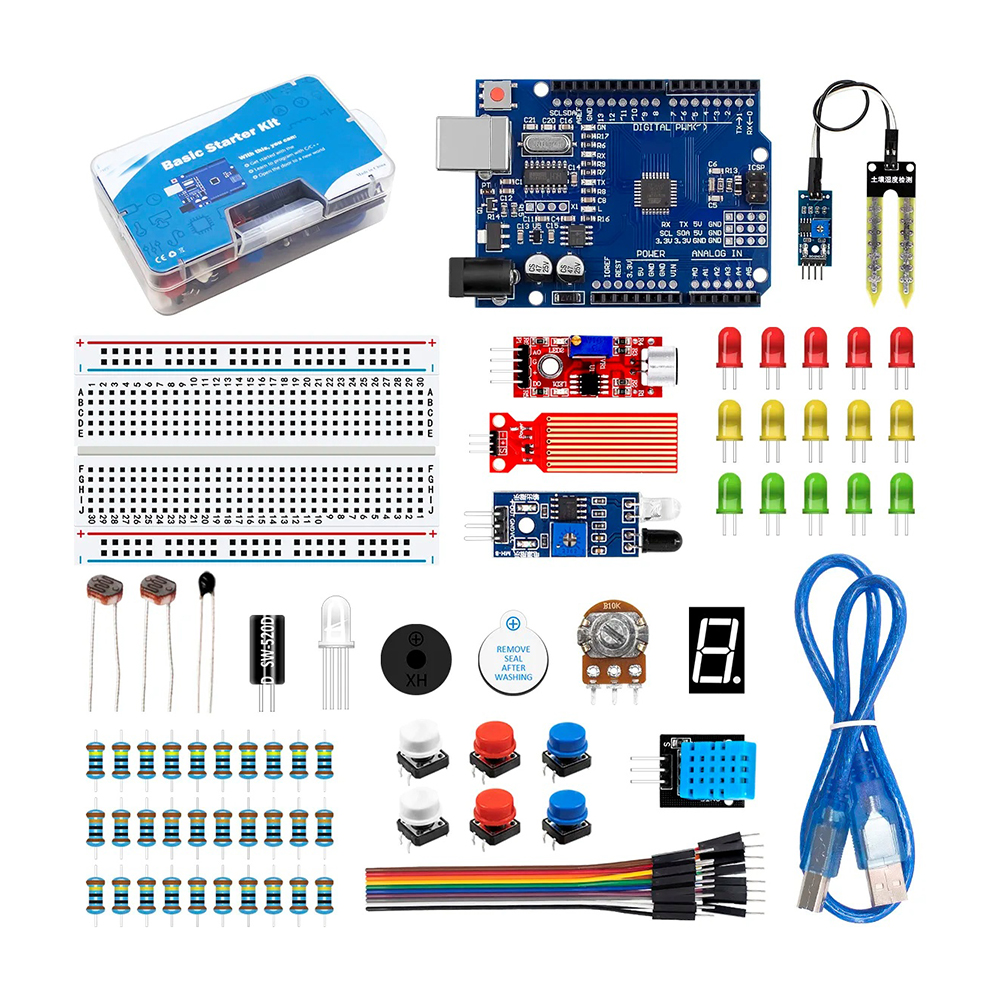 Diy Electronics Basics - Electronic DIY Kit with Breadboard Sensor