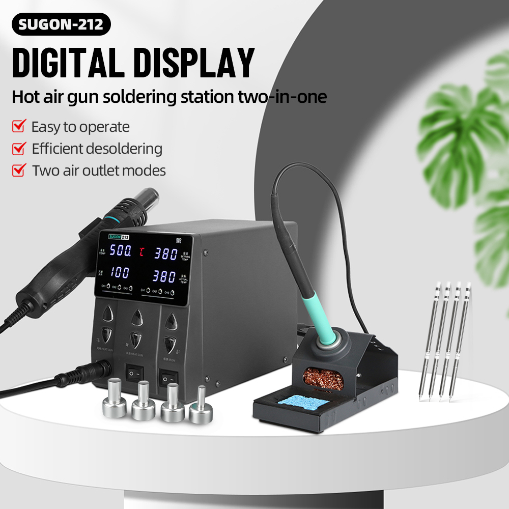 SUGON 212 760W 2-in-1 Solderin - Hot Air Rework Station review and price