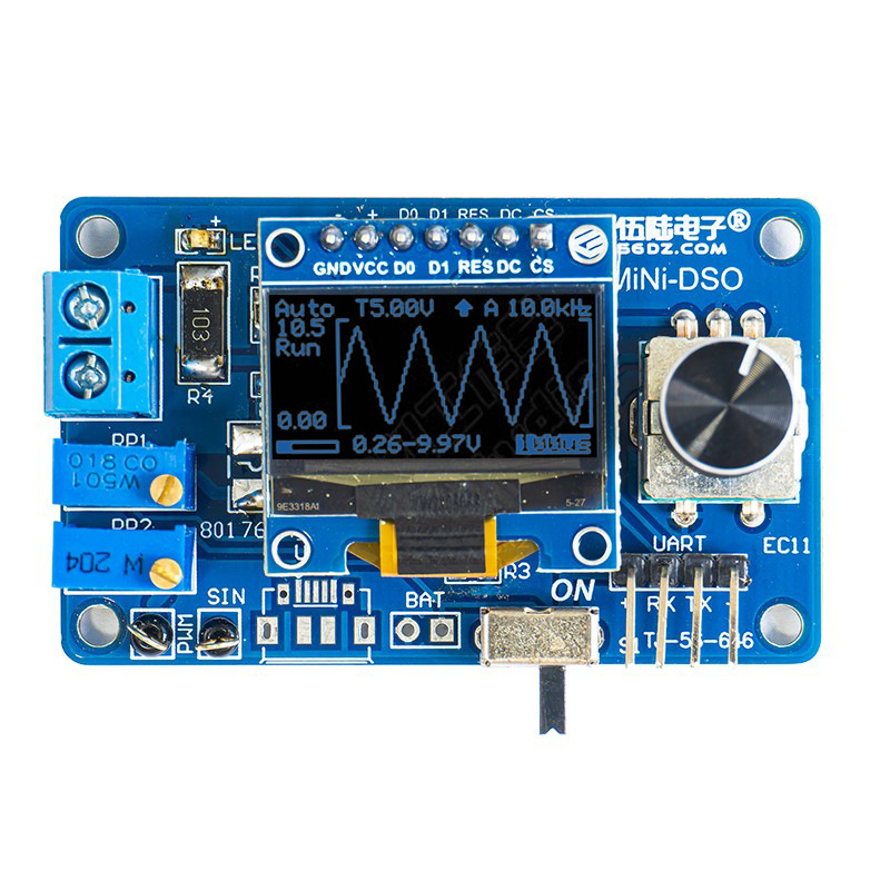 Mini DOS LCD oscilloscope kit  - Oscilloscope Dso Mini review and price