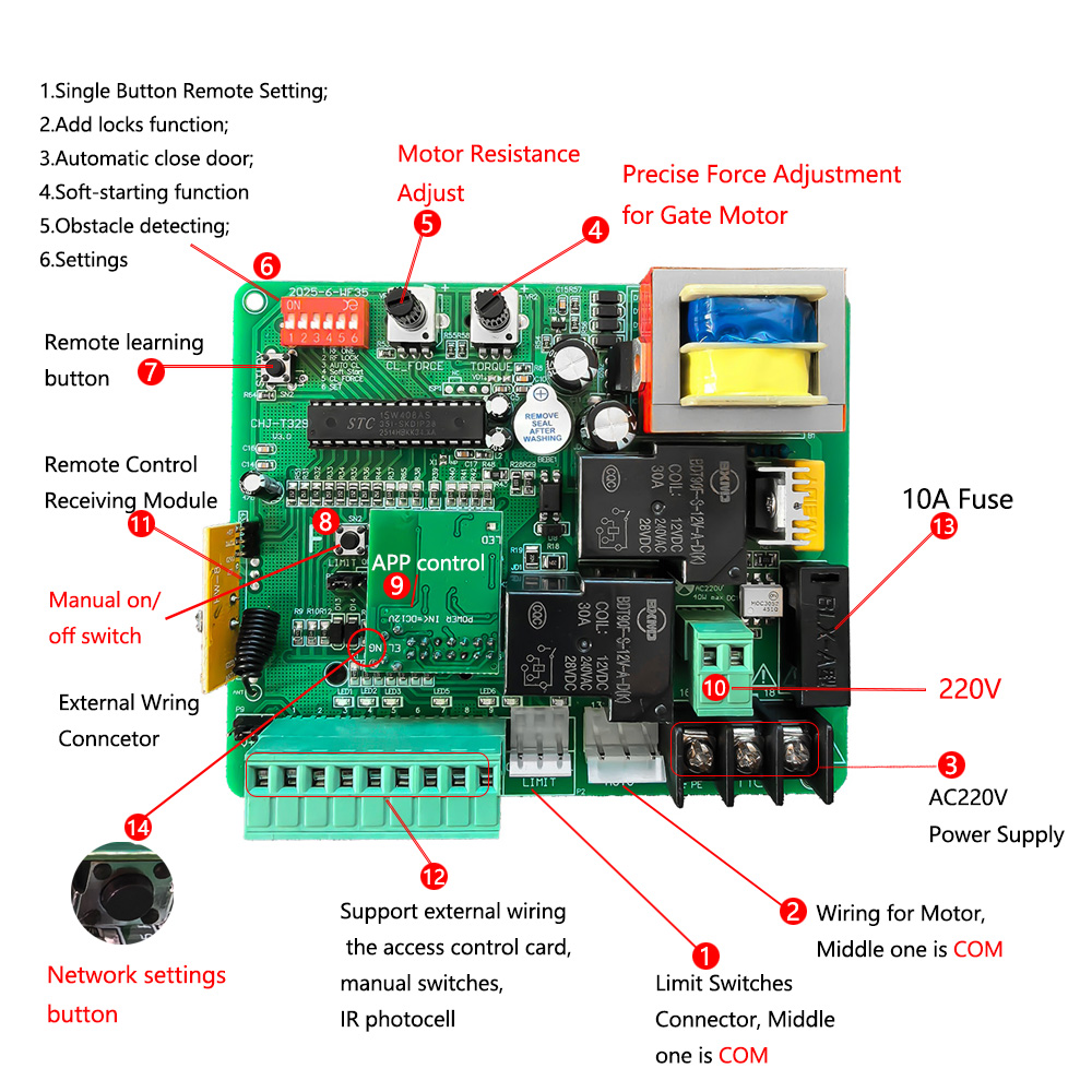 220V-230V AC Sliding Gate Moto - Diy Electronics Button review and price
