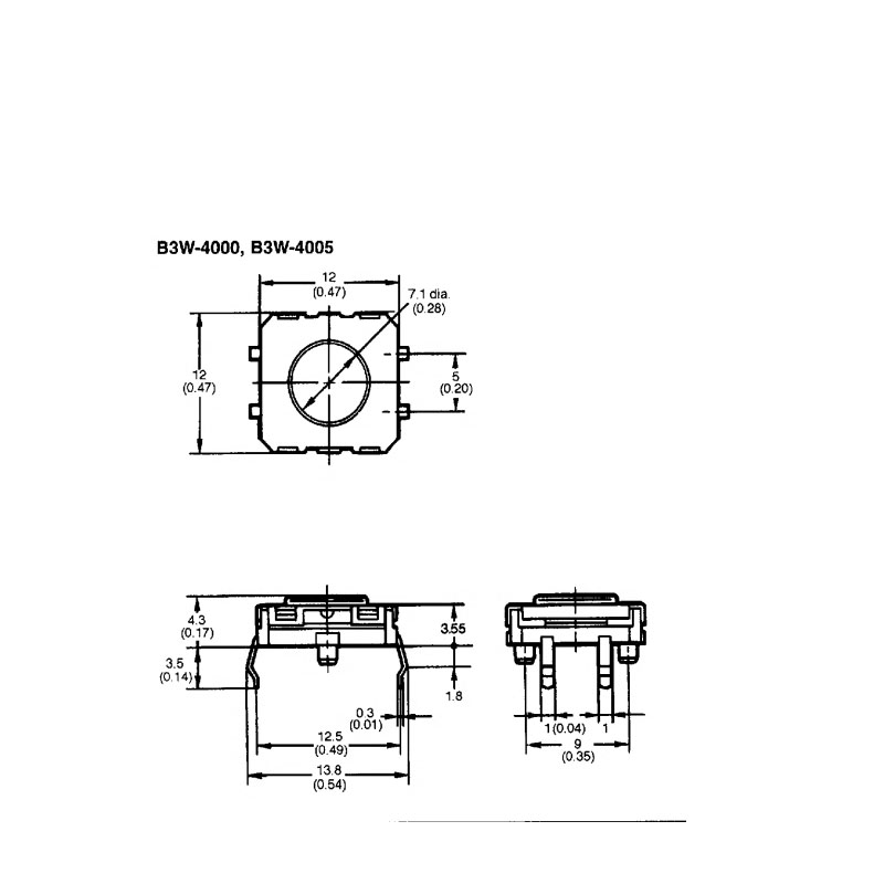 2pcs/lots Japan B3W-4000 Seale - Push Button Tactile review and price