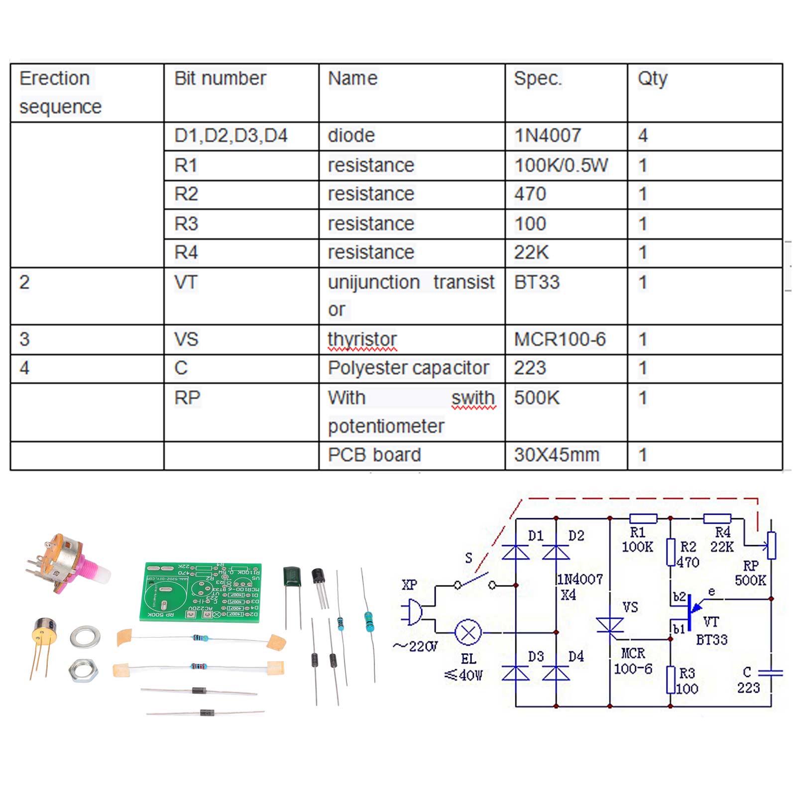 Dimmable Circuit Module Kit Tr - Diy Electronics Desk review and price