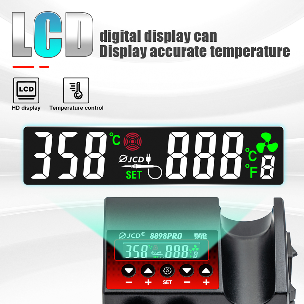 JCD 8898Pro Soldering Station  - Hot Air Rework Station review and price