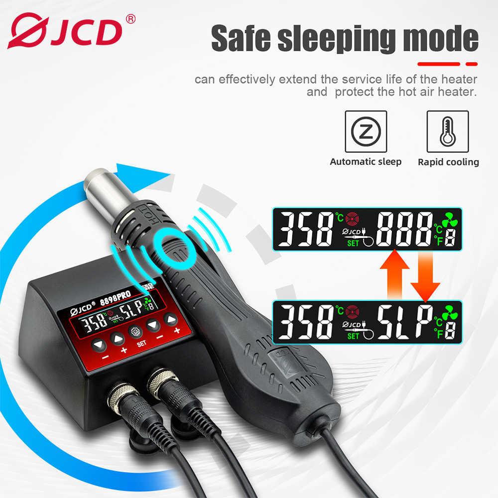 JCD 8898Pro Soldering Station  - Hot Air Rework Station review and price