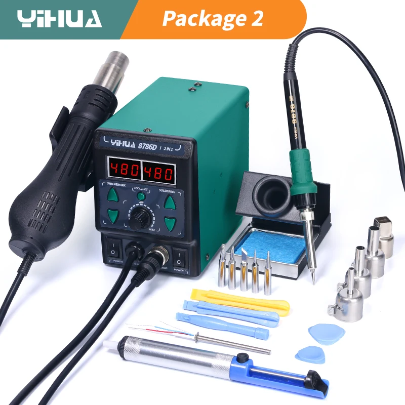 YIHUA 8786D Soldering Iron Hot - Hot Air Rework Station review and price