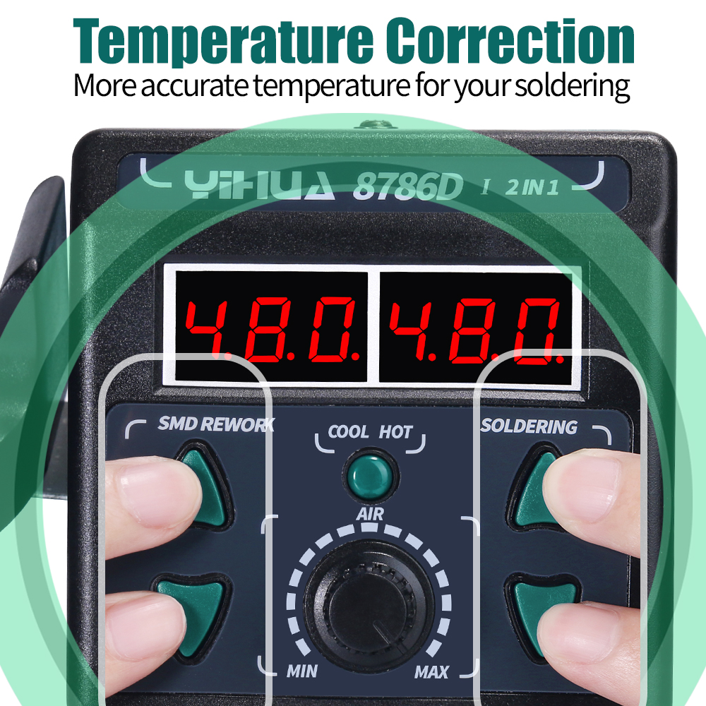 YIHUA 8786D Soldering Iron Hot - Hot Air Rework Station review and price