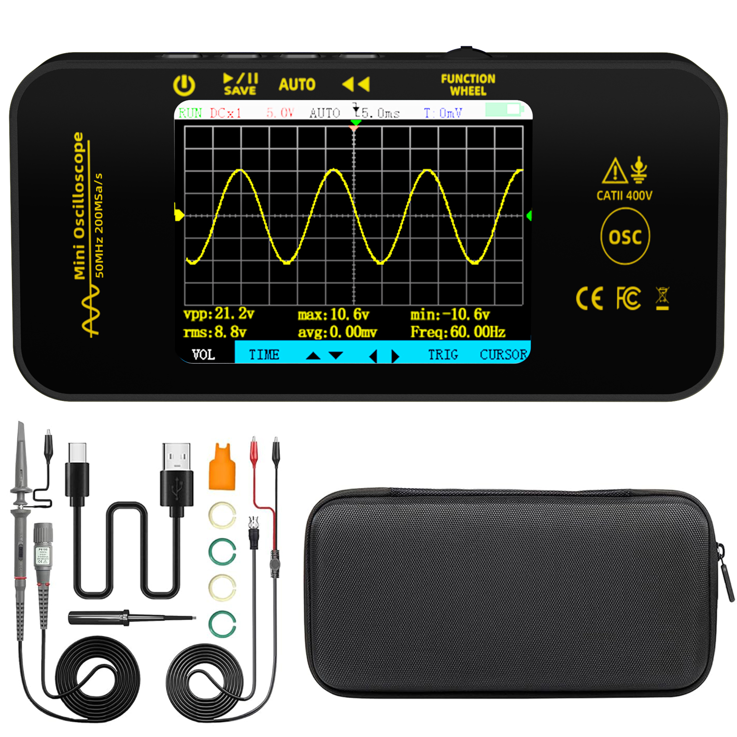 BSIDE OT5 Digital Oscilloscope - Oscilloscope Dso Mini review and price