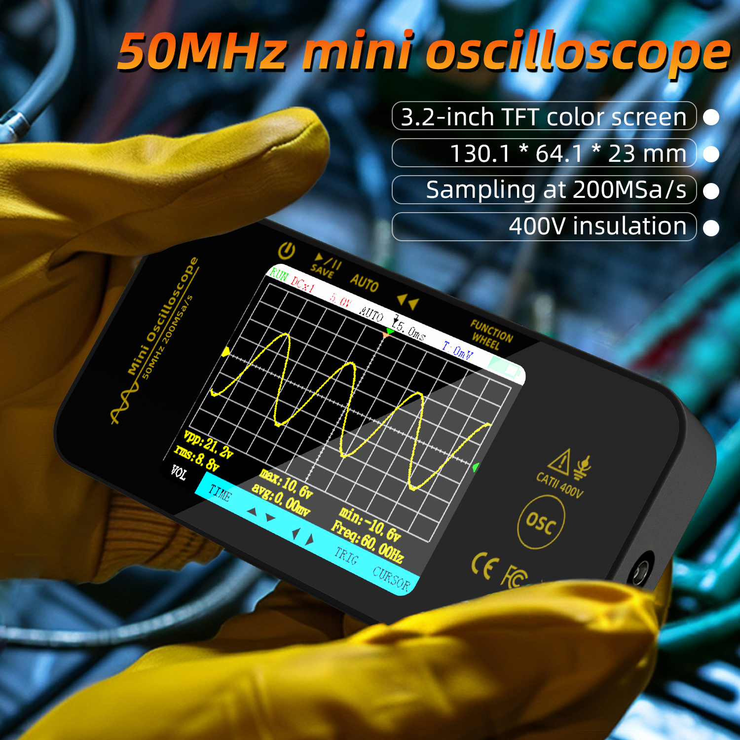 BSIDE OT5 Digital Oscilloscope - Oscilloscope Dso Mini review and price