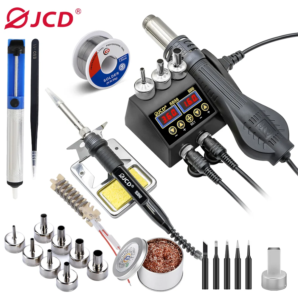 JCD 8898 750W Soldering Statio - Hot Air Rework Station review and price