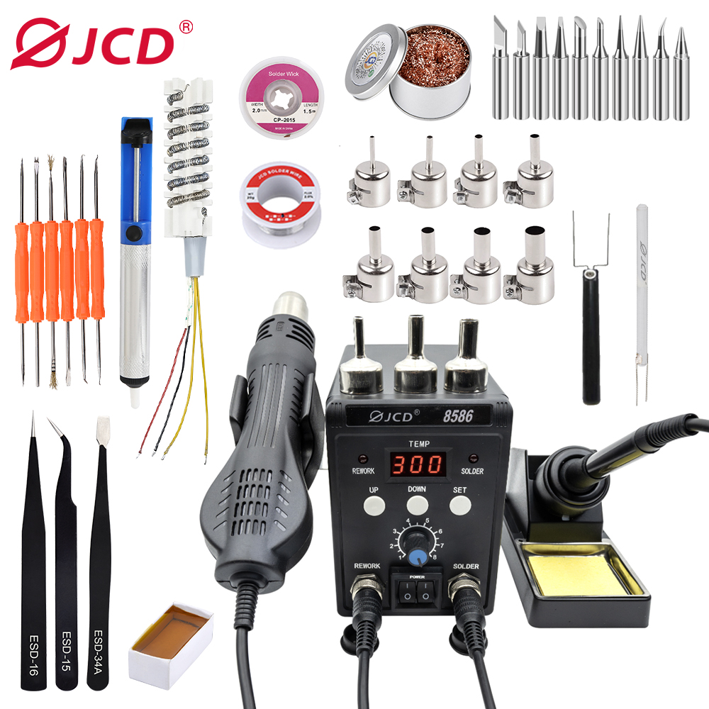 JCD 2 in 1 Soldering Station 8 - Hot Air Rework Station review and price