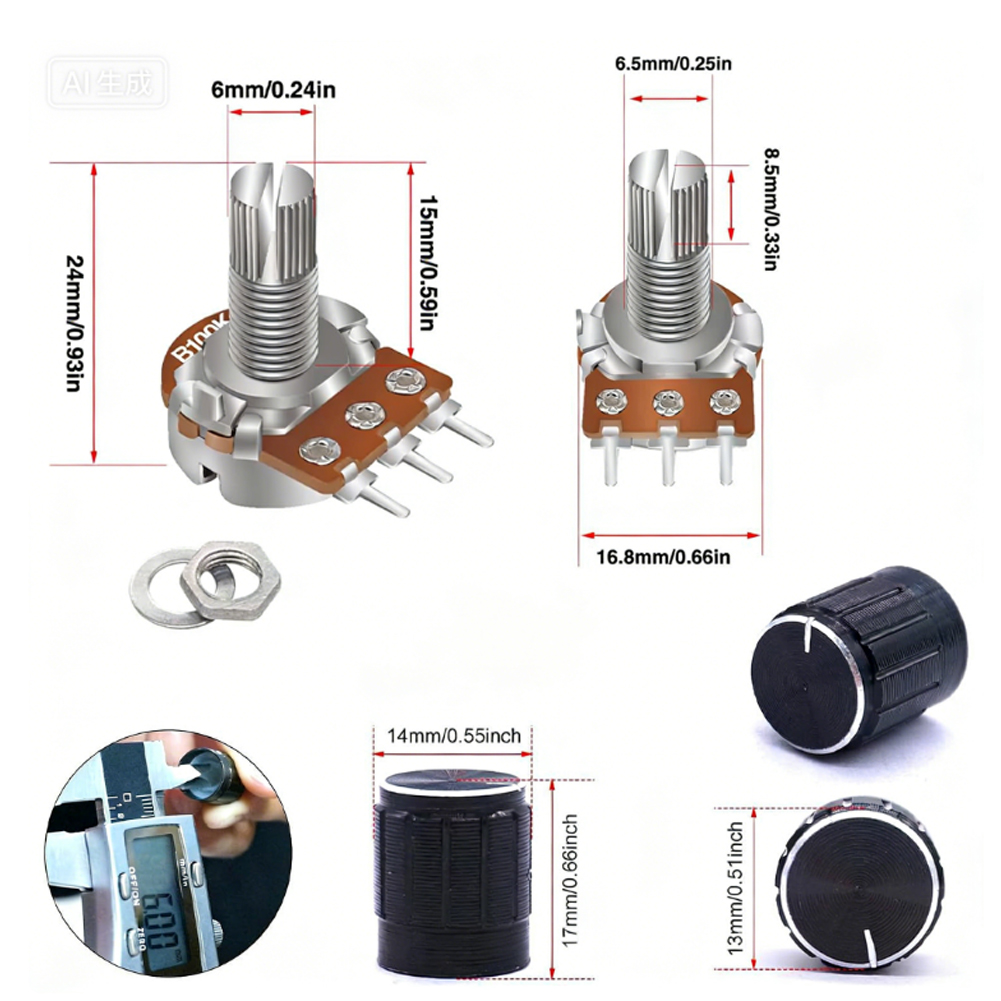 84 Piece Potentiometer Kit 1K  - Diy Guitar Electronics Kit review and price