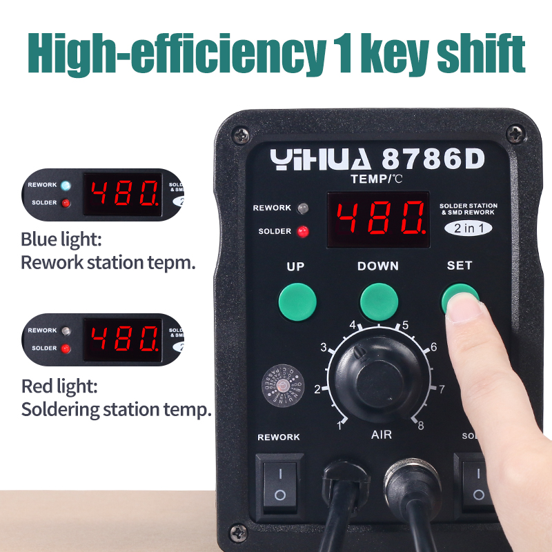 YIHUA 8786D Soldering Iron Hot - Hot Air Rework Station review and price