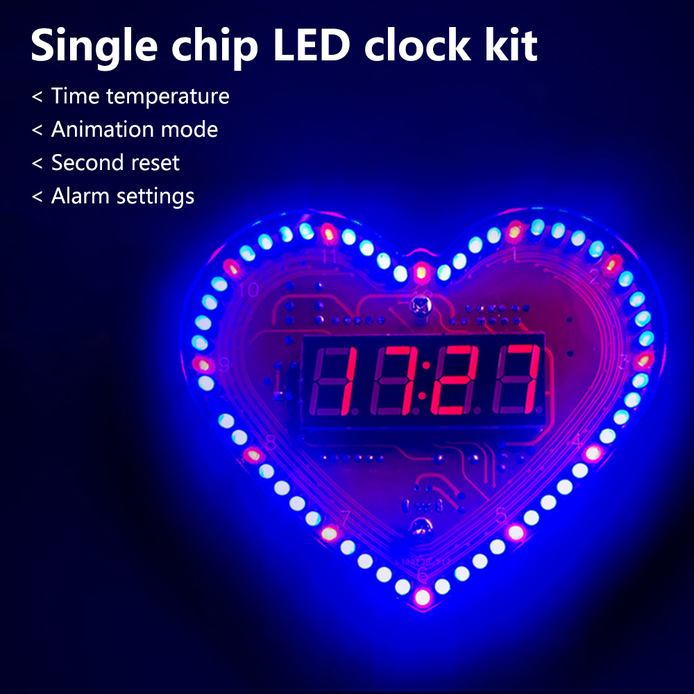 DIY Kits Heart Shaped 4-Digit  - Diy Electronics Project review and price