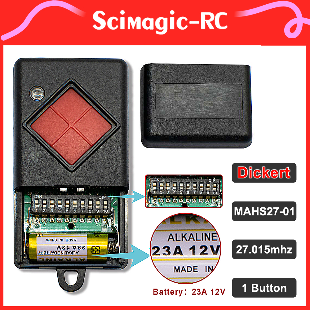 100% Compatible DICKERT 27 mhz - Diy Electronics Button review and price