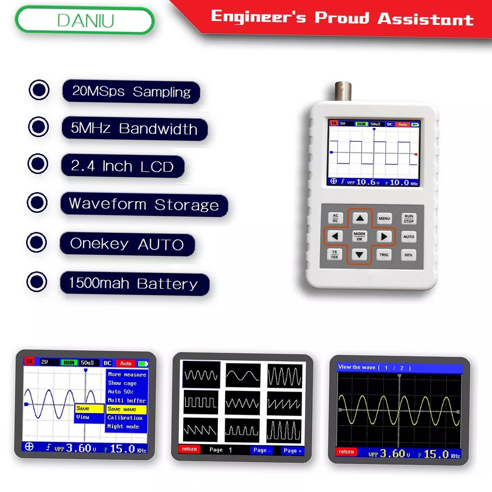 USB Handheld Mini Portable 5M  - Oscilloscope Dso Mini review and price