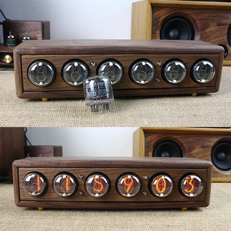 Luxury Wood Nixie Tube Clock D - Diy Electronics Table review and price