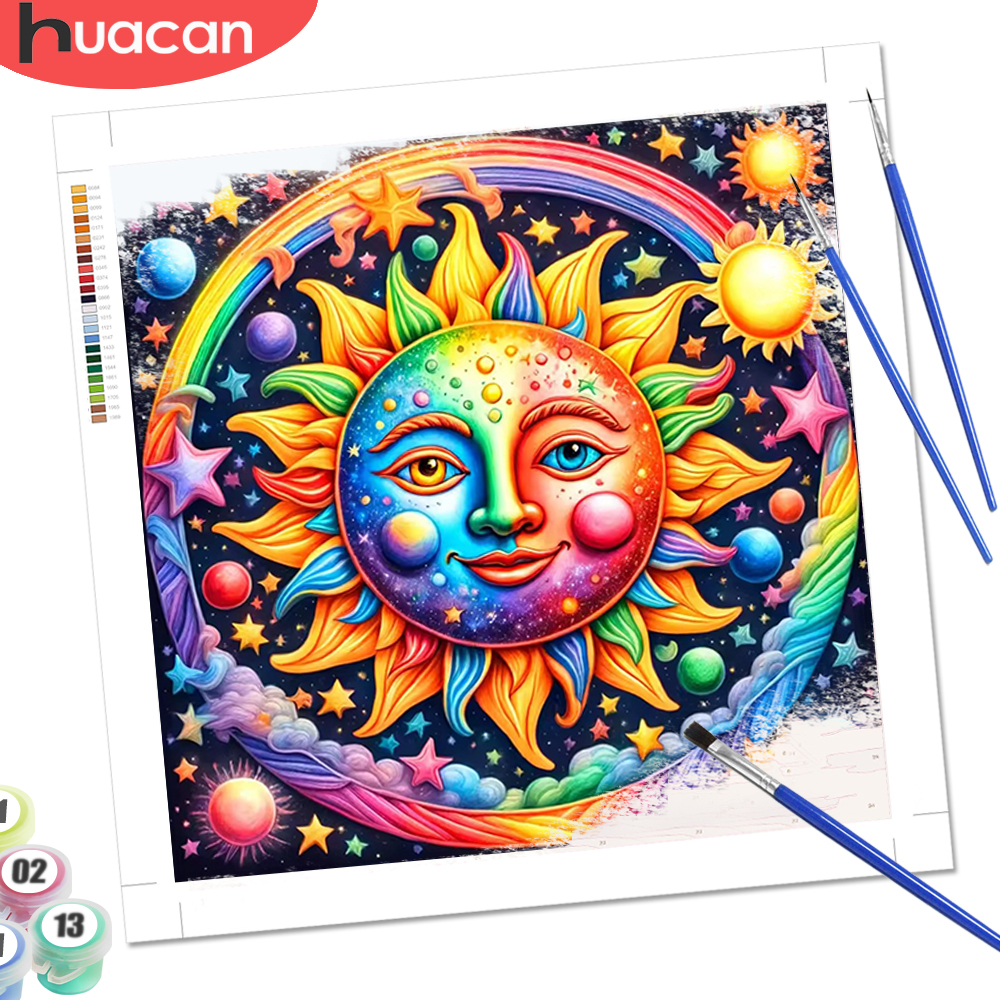 HUACAN Paint By Number Sun Lan - Diy Elektronik review and price