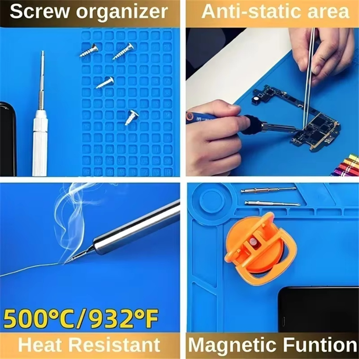 ABNJ ESD Silicone Soldering Ma - Hot Air Rework Station review and price