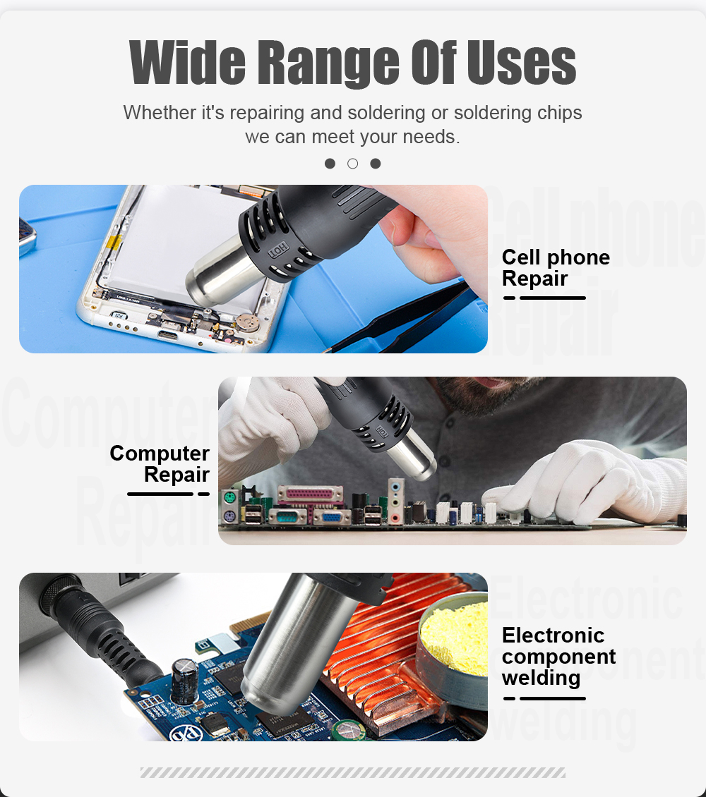 JCD 8586D Soldering Station 2  - Hot Air Rework Station review and price