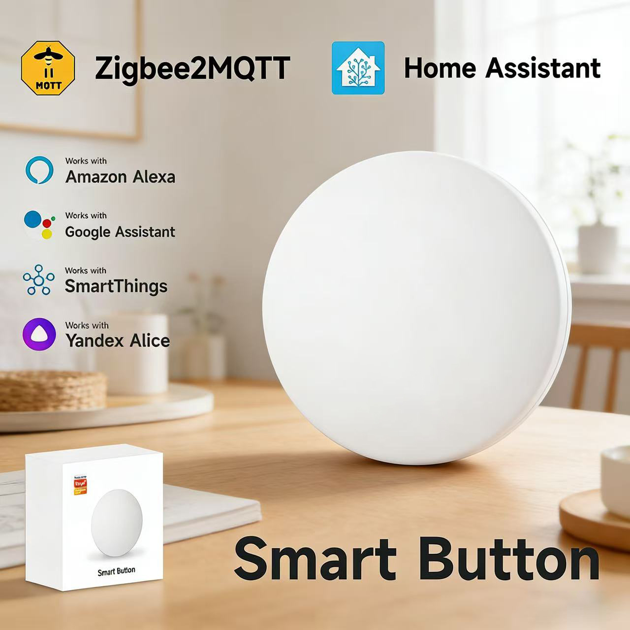 Zigbee3.0 2MQTT Smart Button S - Diy Electronics Button review and price