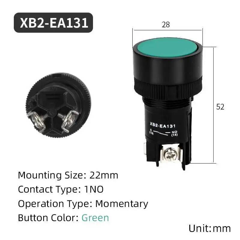 22mm Momentary Reset Flat Push - Push Button Tactile review and price