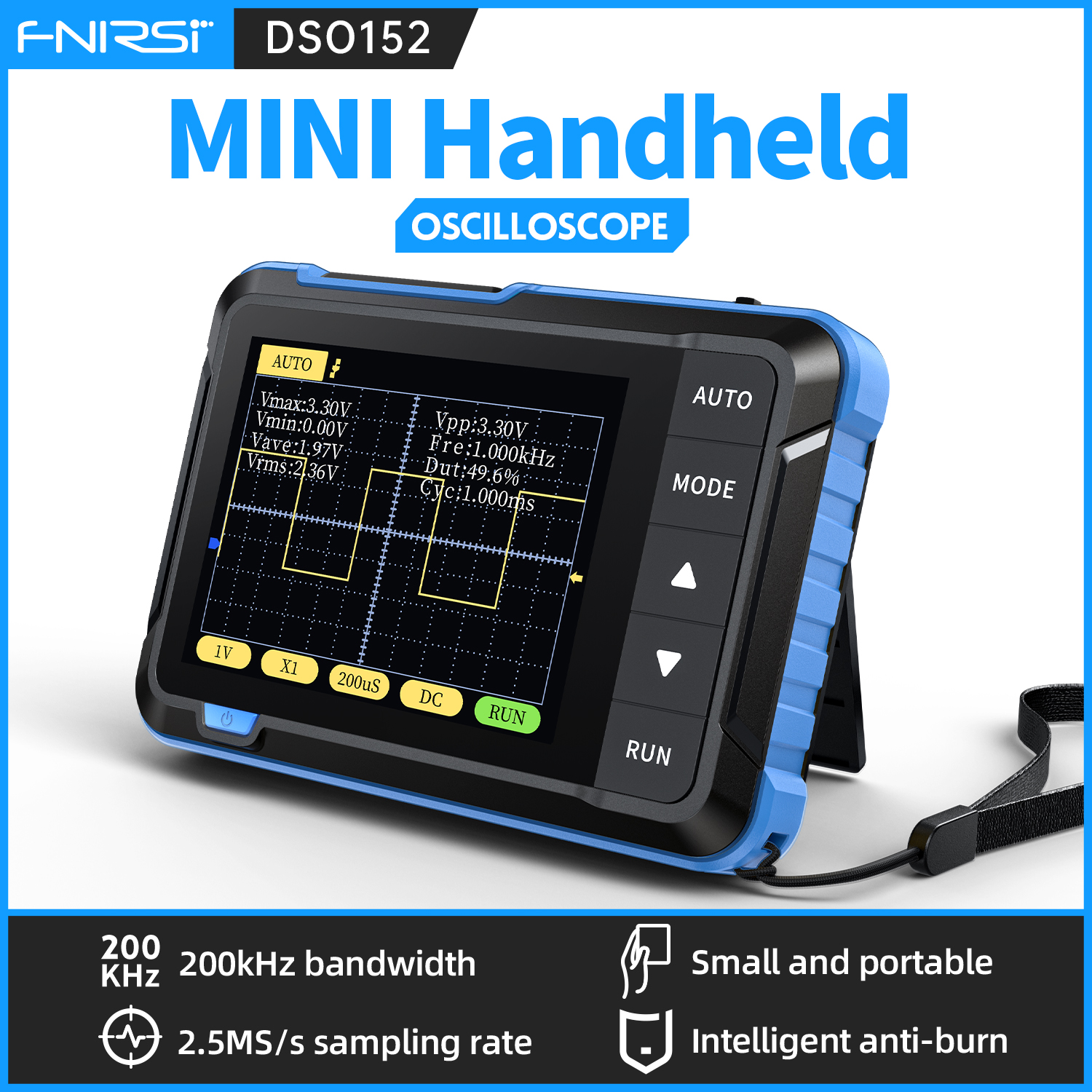 FNIRSI DSO152 Mini Handheld Di - Oscilloscope Dso Mini review and price